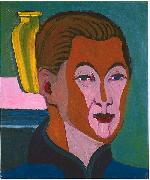 Ernst Ludwig Kirchner Head of the painter oil painting reproduction